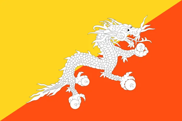 Flaga państwa BHUTAN