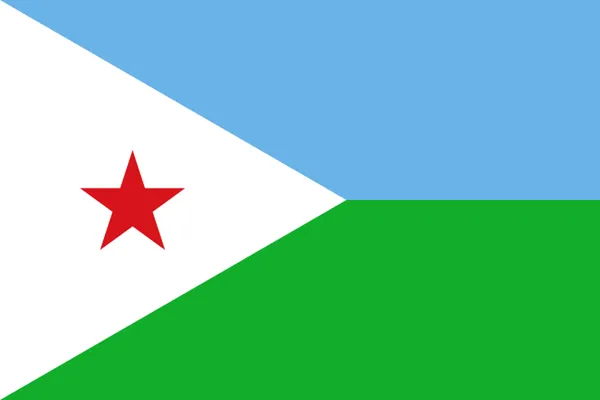 Flaga państwa DŻIBUTI