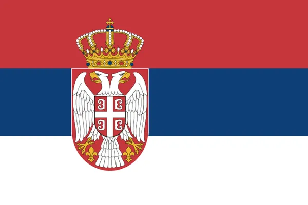Flaga państwa SERBIA