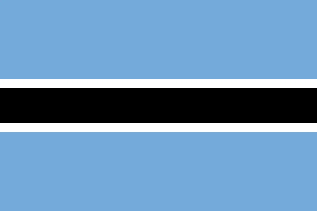 Flaga kraju BOTSWANA