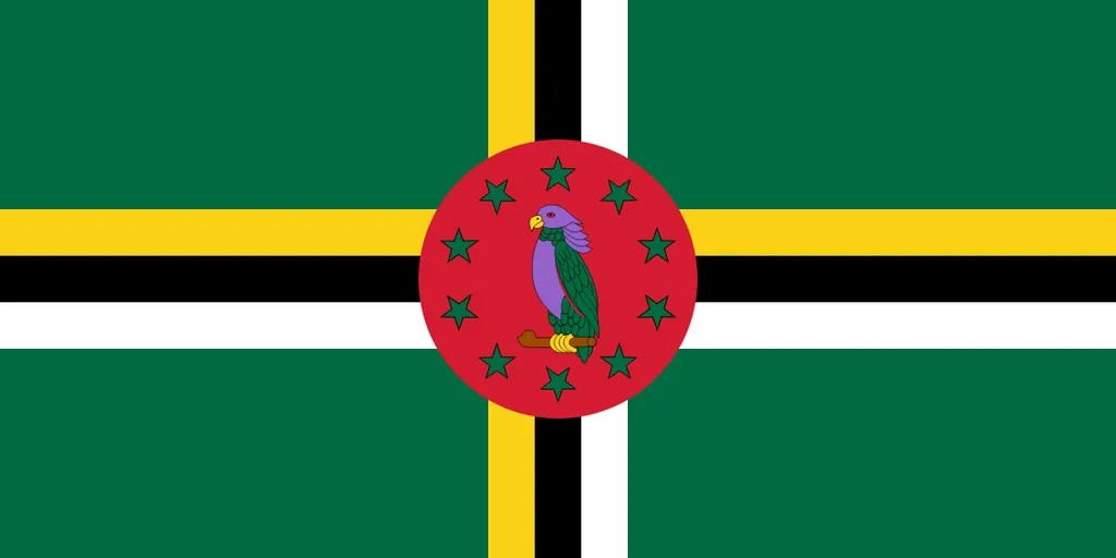 Flaga kraju DOMINIKA