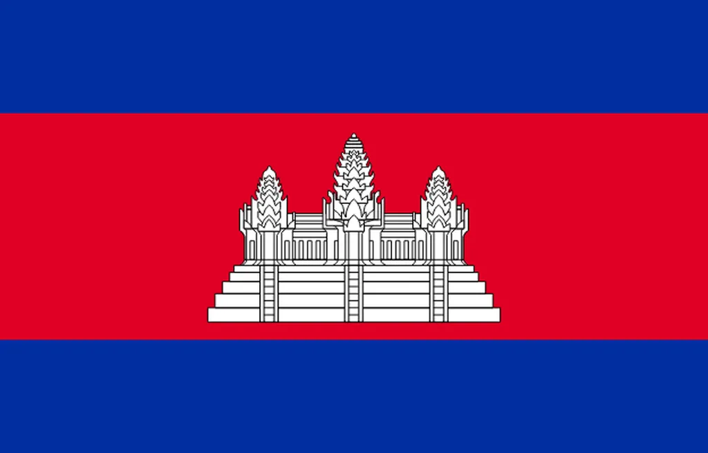 Flaga kraju KAMBODŻA