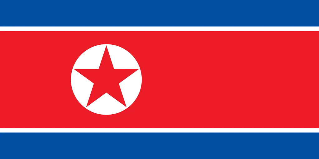 Flaga kraju KOREA PÓŁNOCNA