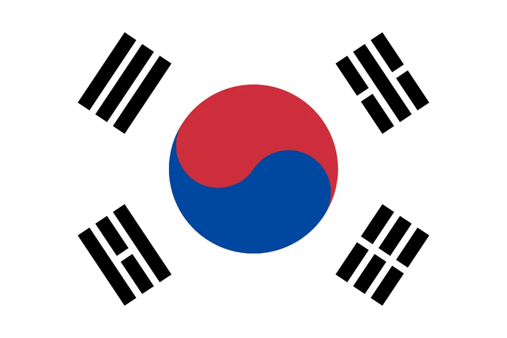 Flaga kraju KOREA POŁUDNIOWA