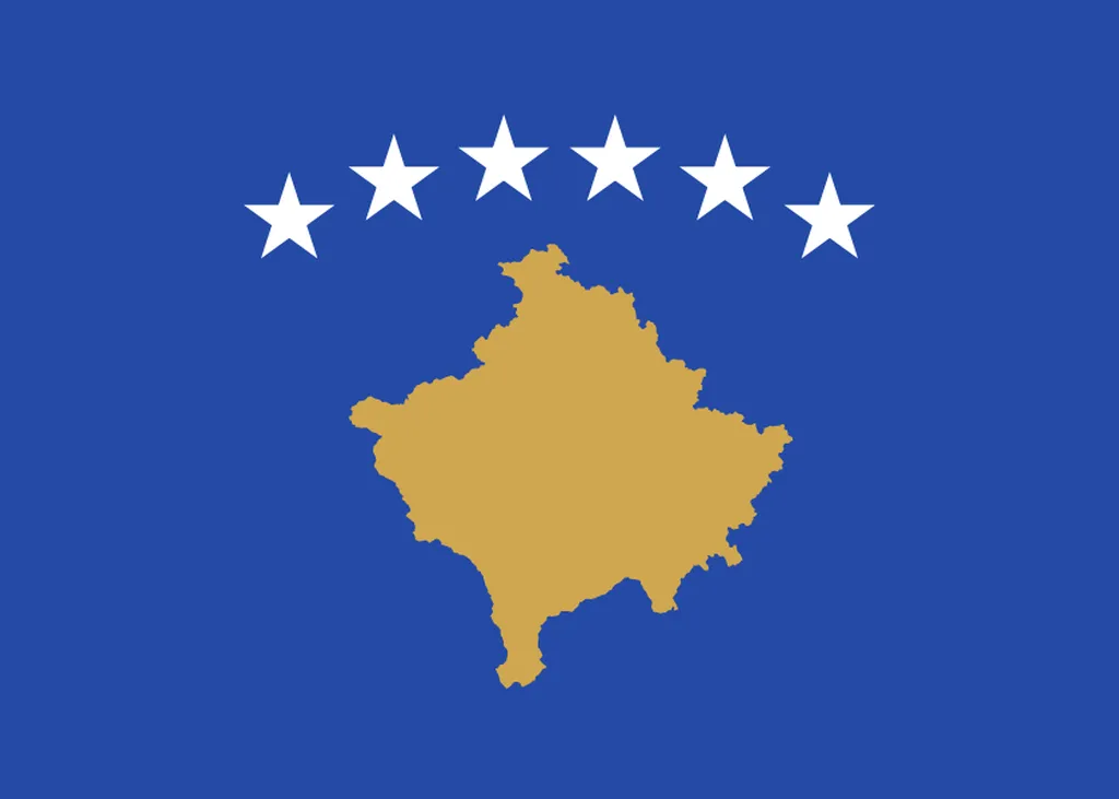 Flaga kraju KOSOWO