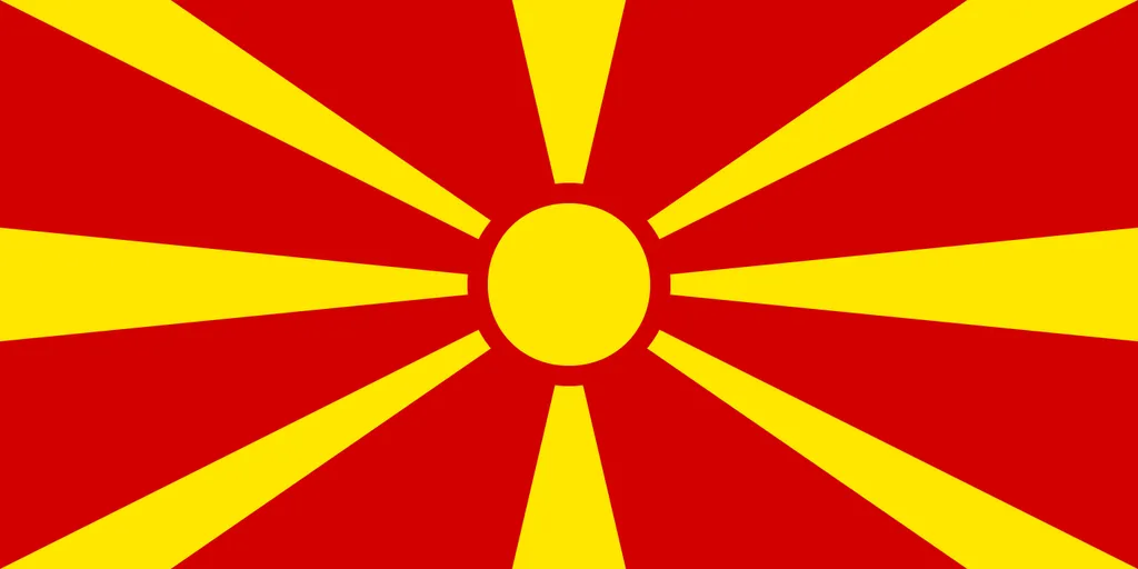 Flaga kraju MACEDONIA
