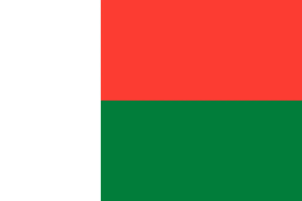 Flaga kraju MADAGASKAR