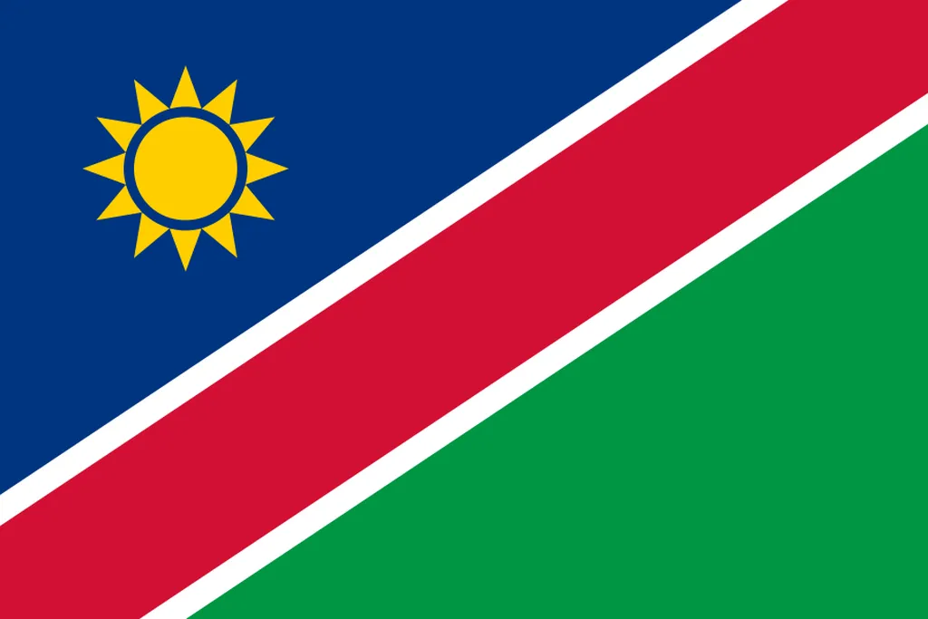 Flaga kraju NAMIBIA