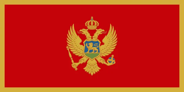 Flaga państwa CZARNOGÓRA
