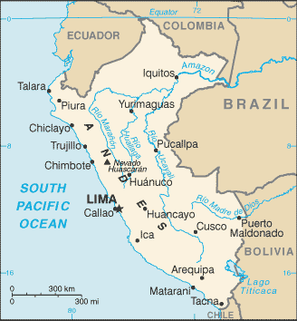 Mapa państwa PERU