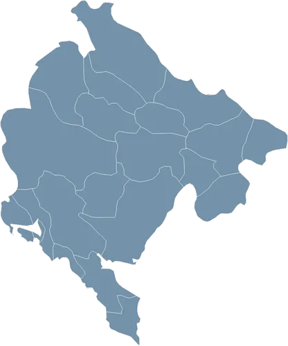 Mapa państwa CZARNOGÓRA