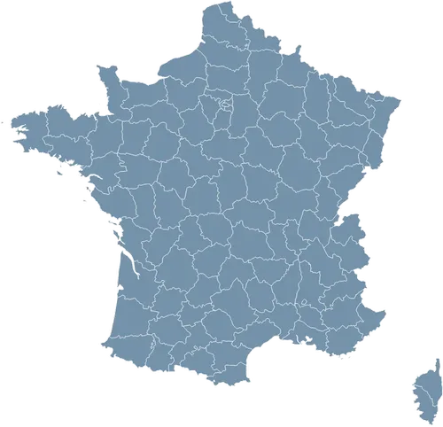 Mapa państwa FRANCJA