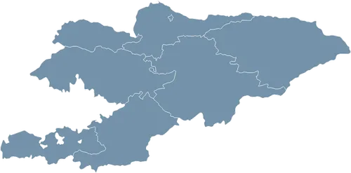 Mapa państwa KIRGISTAN