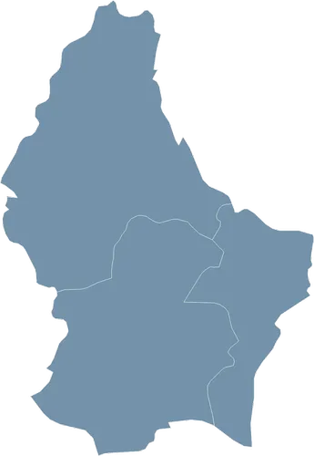 Mapa państwa LUKSEMBURG