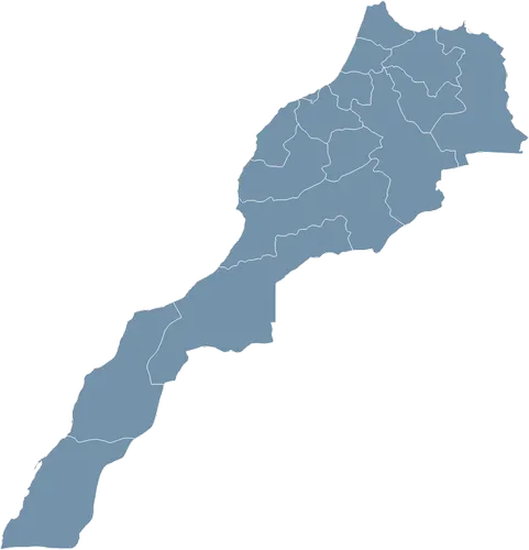 Mapa państwa MAROKO