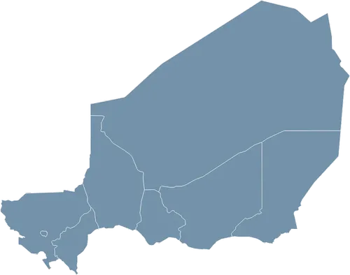 Mapa państwa NIGER