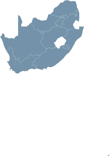 Mapa państwa REPUBLIKA POŁUDNIOWEJ AFRYKI