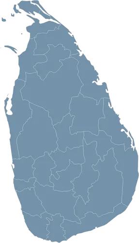 Mapa państwa SRI LANKA