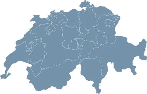 Mapa państwa SZWAJCARIA