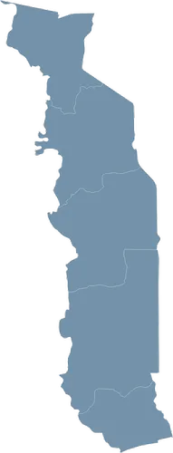 Mapa państwa TOGO