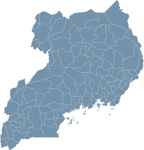 Mapa państwa UGANDA