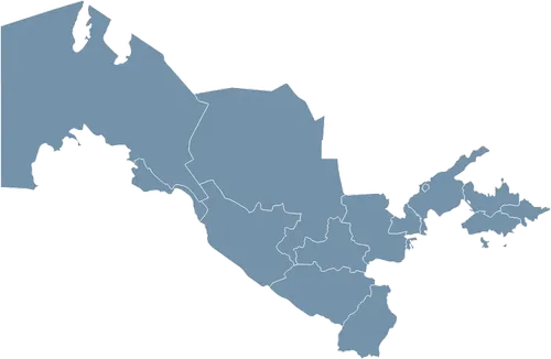 Mapa państwa UZBEKISTAN