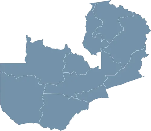 Mapa państwa ZAMBIA